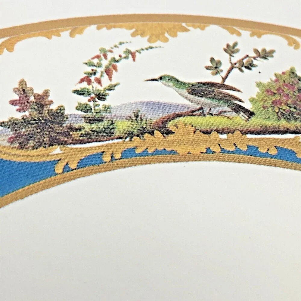 VTG Clover Leaf Wild Bird Cork Trivet Hot Pad King Fisher Golden Finch Set Of 3
